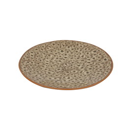 Avet Plato 21 cm - Colección Amoeba - 6 Unidades - Cerámica Esmaltada Reactiva Acabado Brillante